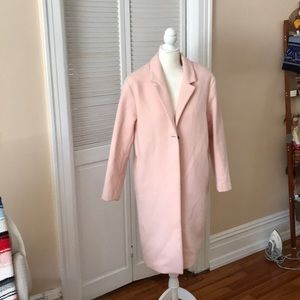 Pink trench coat